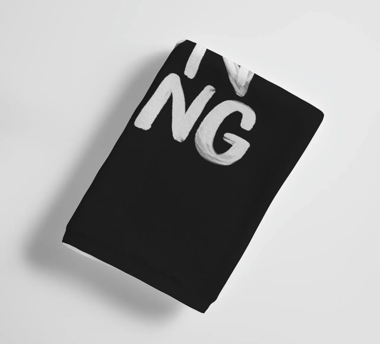 Do Your Own Thing Motivational Monochrome Typography Print towel by THE MOTIVATED TYPE