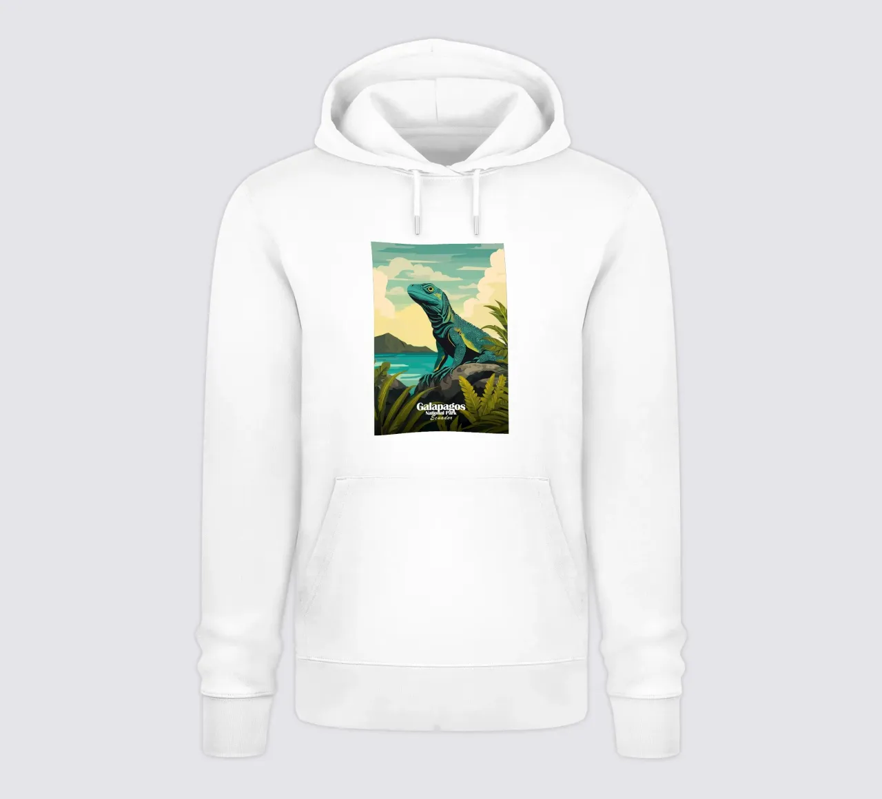 Galapagos Iguanar felpa con cappuccio da Ginnery