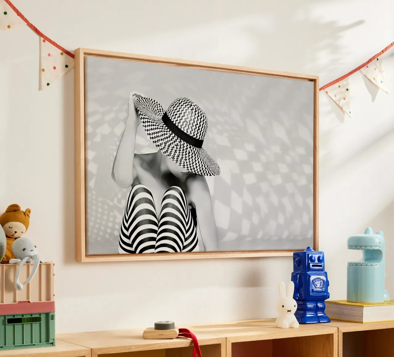 Zig the Zag - Howard Ashton-Jones tela con Cornice a cassetta da Pictufy