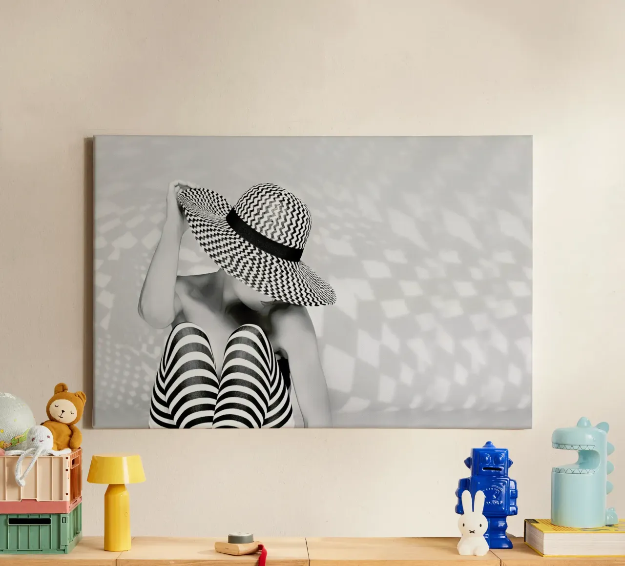 Zig the Zag - Howard Ashton-Jones tela con Cornice a cassetta da Pictufy