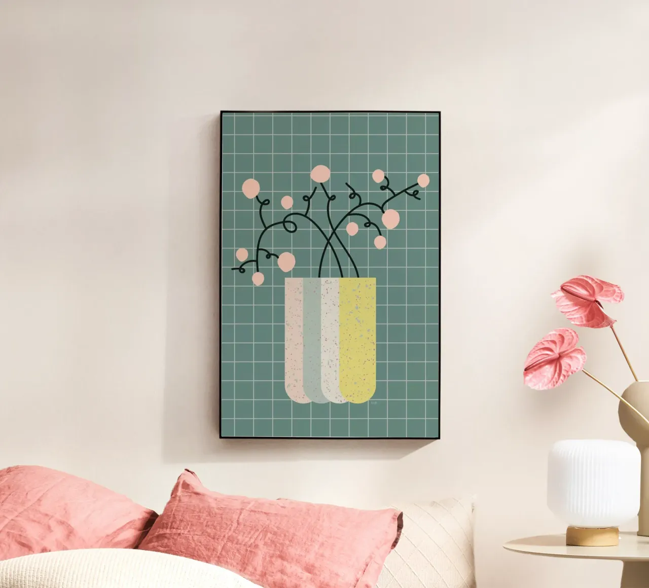 Flower Vase plexiglass da Linda Gobeta