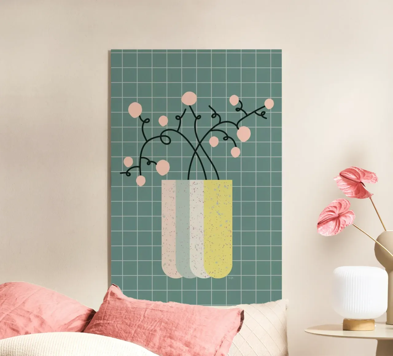 Flower Vase plexiglass da Linda Gobeta