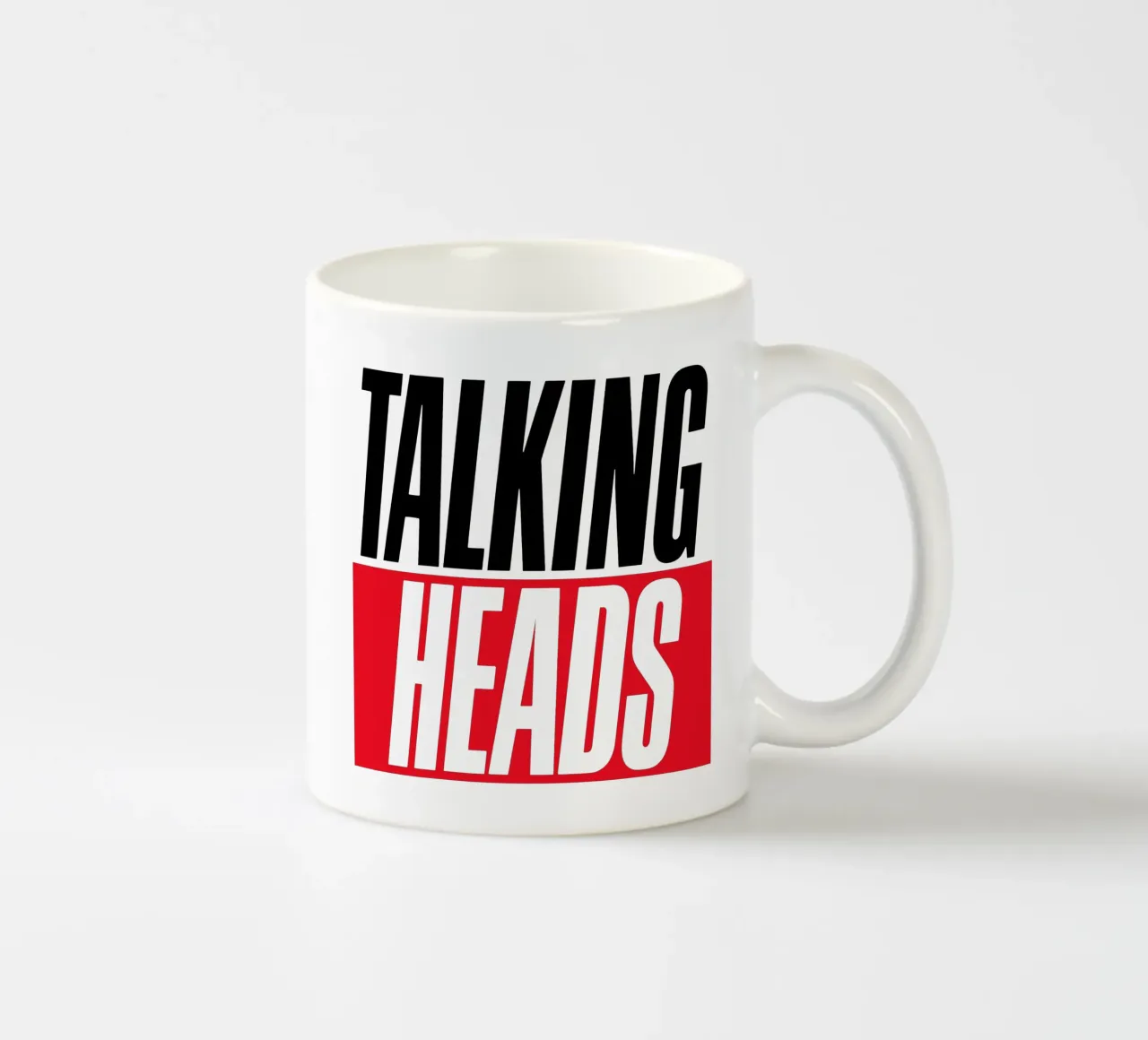 Talking Heads ceramic mug by Jason Lavelle