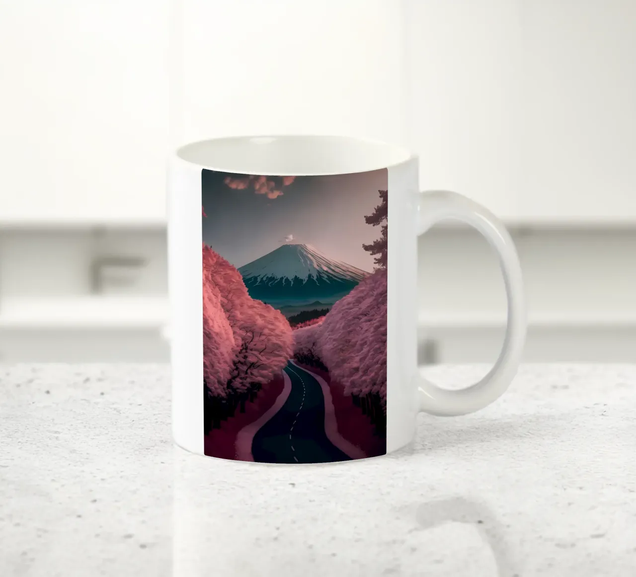 Ciliegio in fiore Giappone Arte tazza in ceramica da Mikesell