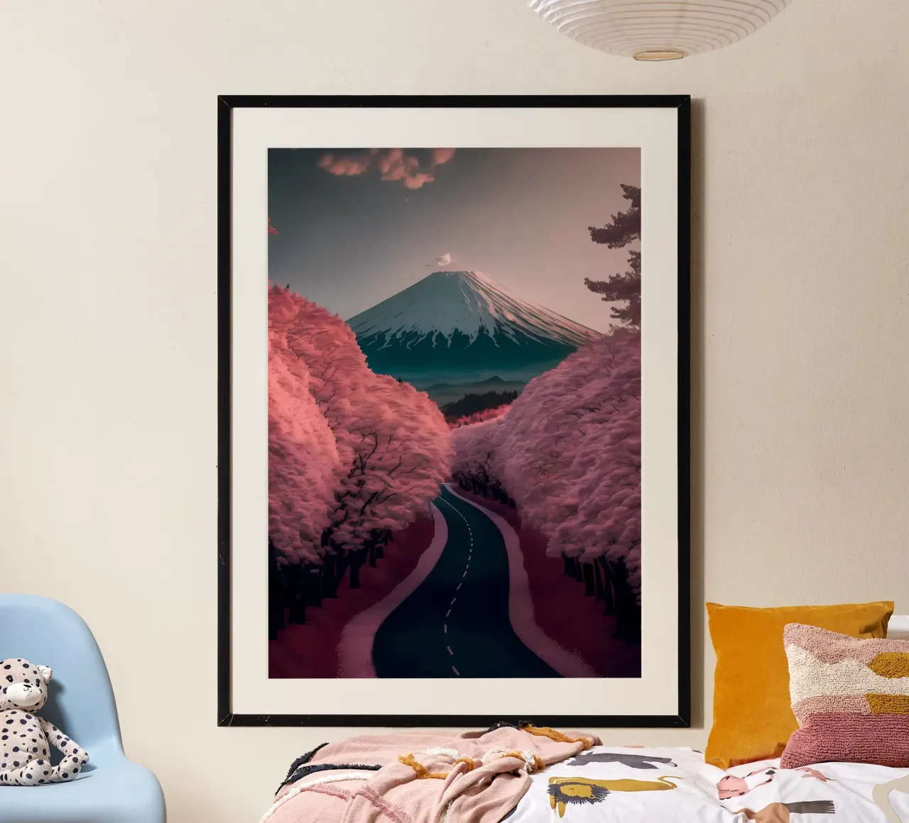 Kersenbloesem Japan Kunst poster van Mikesell