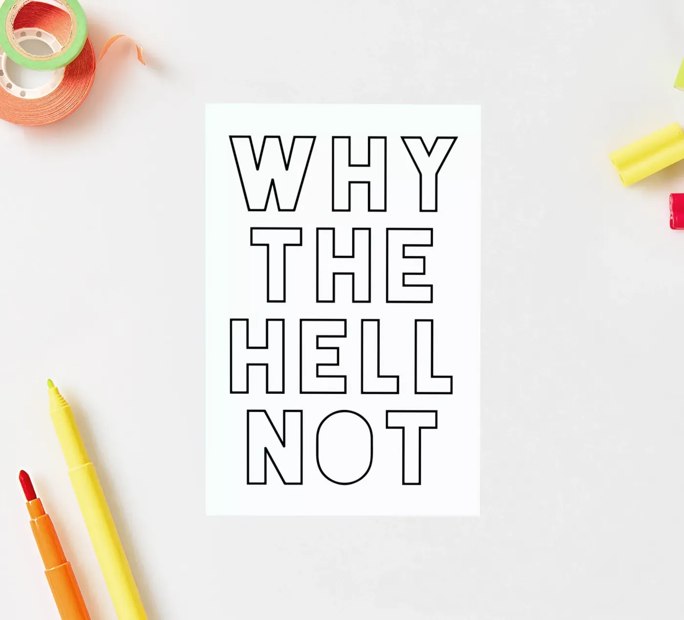 Hell Not adesivo da Mottos by Sinan Saydik