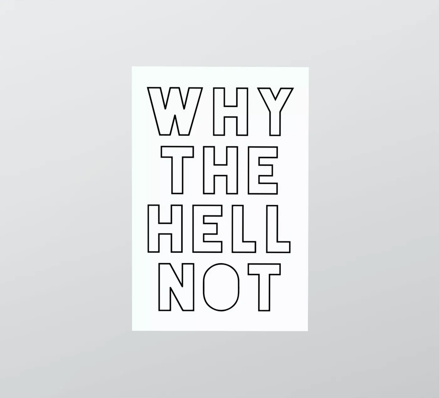 Hell Not adesivo da Mottos by Sinan Saydik