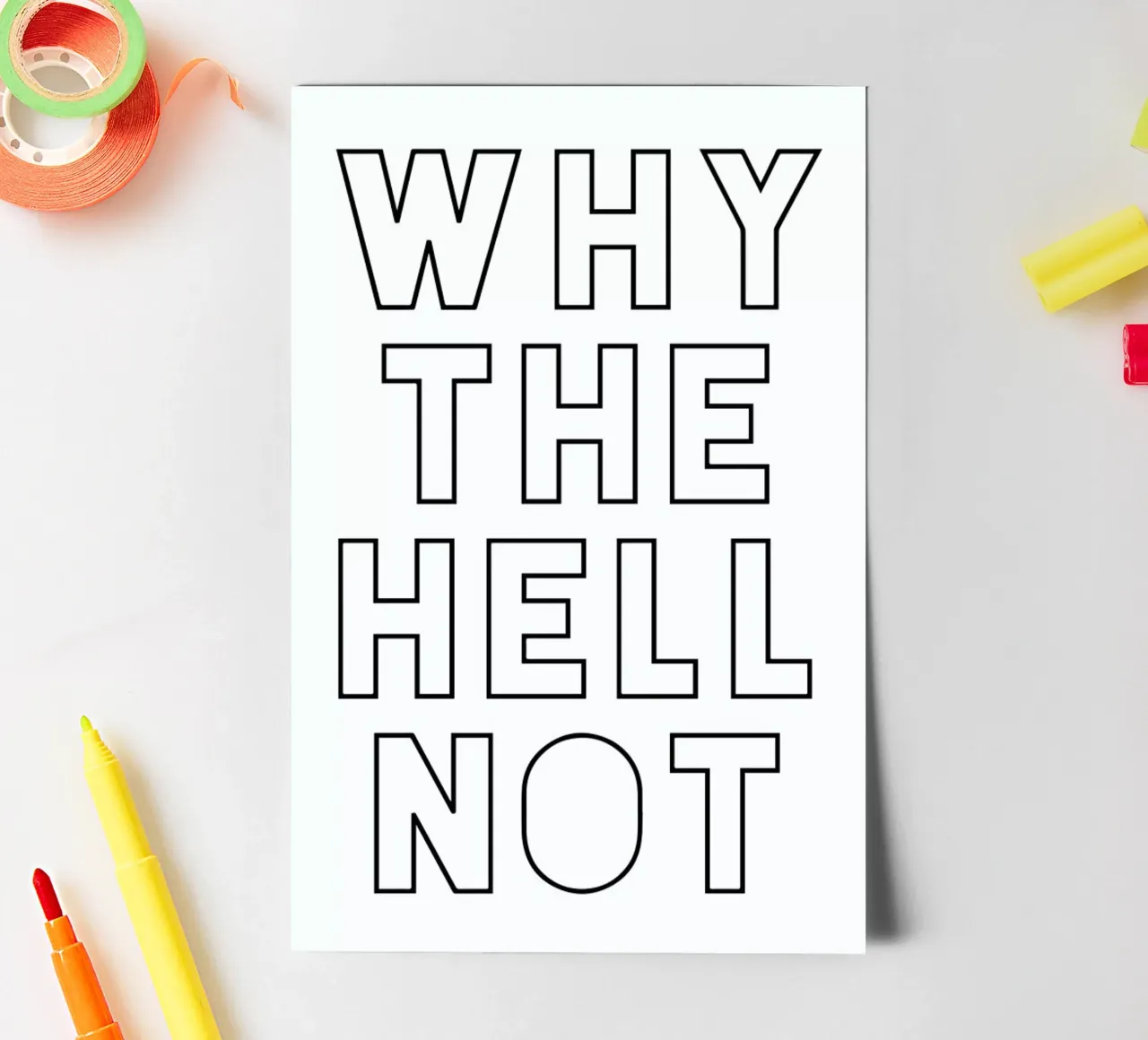 Hell Not sticker sheet by Mottos by Sinan Saydik