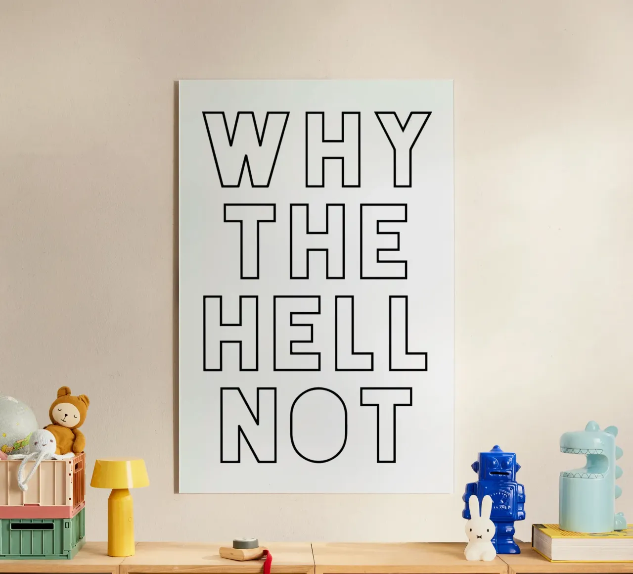 Hell Not plexiglas de Mottos by Sinan Saydik