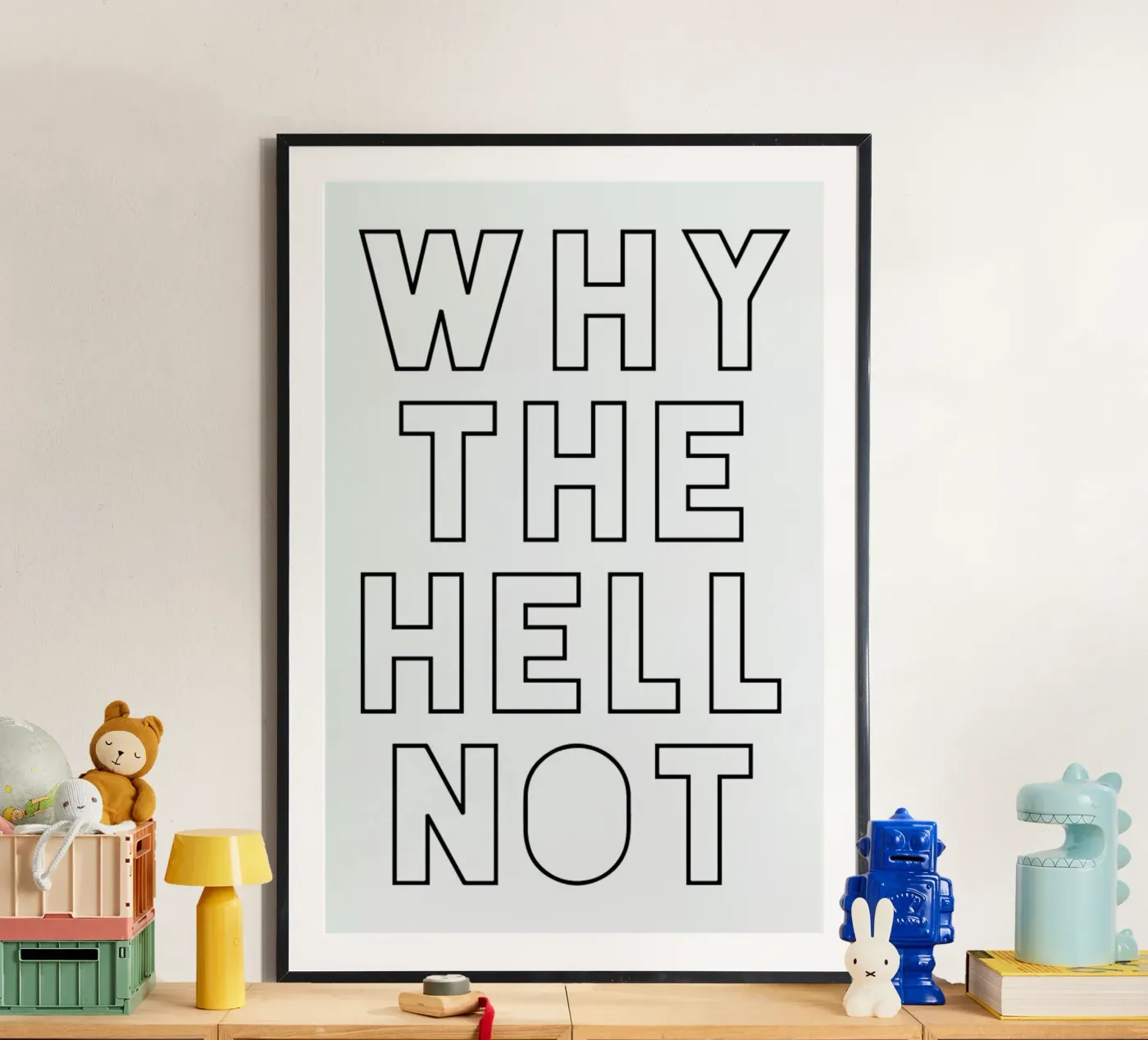 Hell Not poster van Mottos by Sinan Saydik