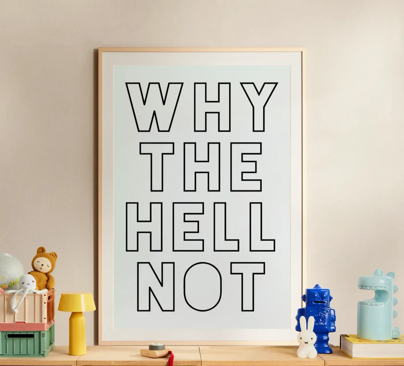 Hell Not poster van Mottos by Sinan Saydik