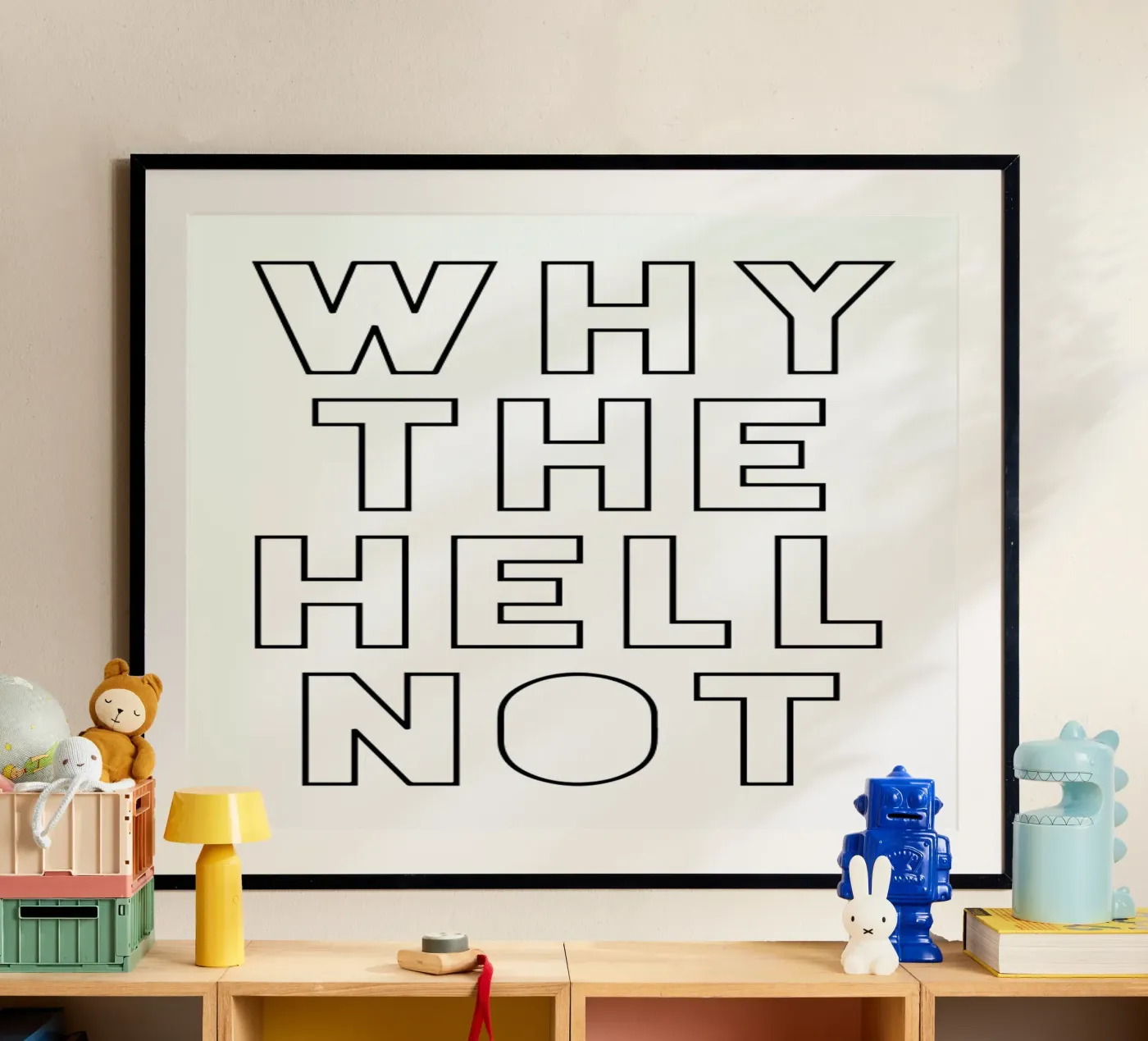 Hell Not poster van Mottos by Sinan Saydik