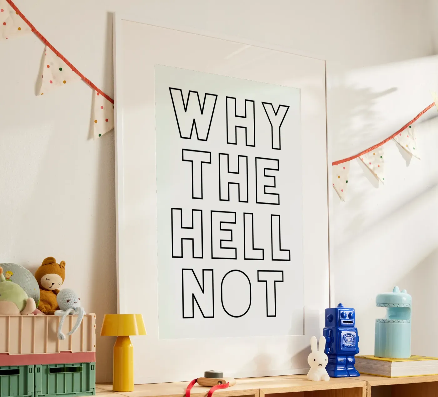 Hell Not poster van Mottos by Sinan Saydik