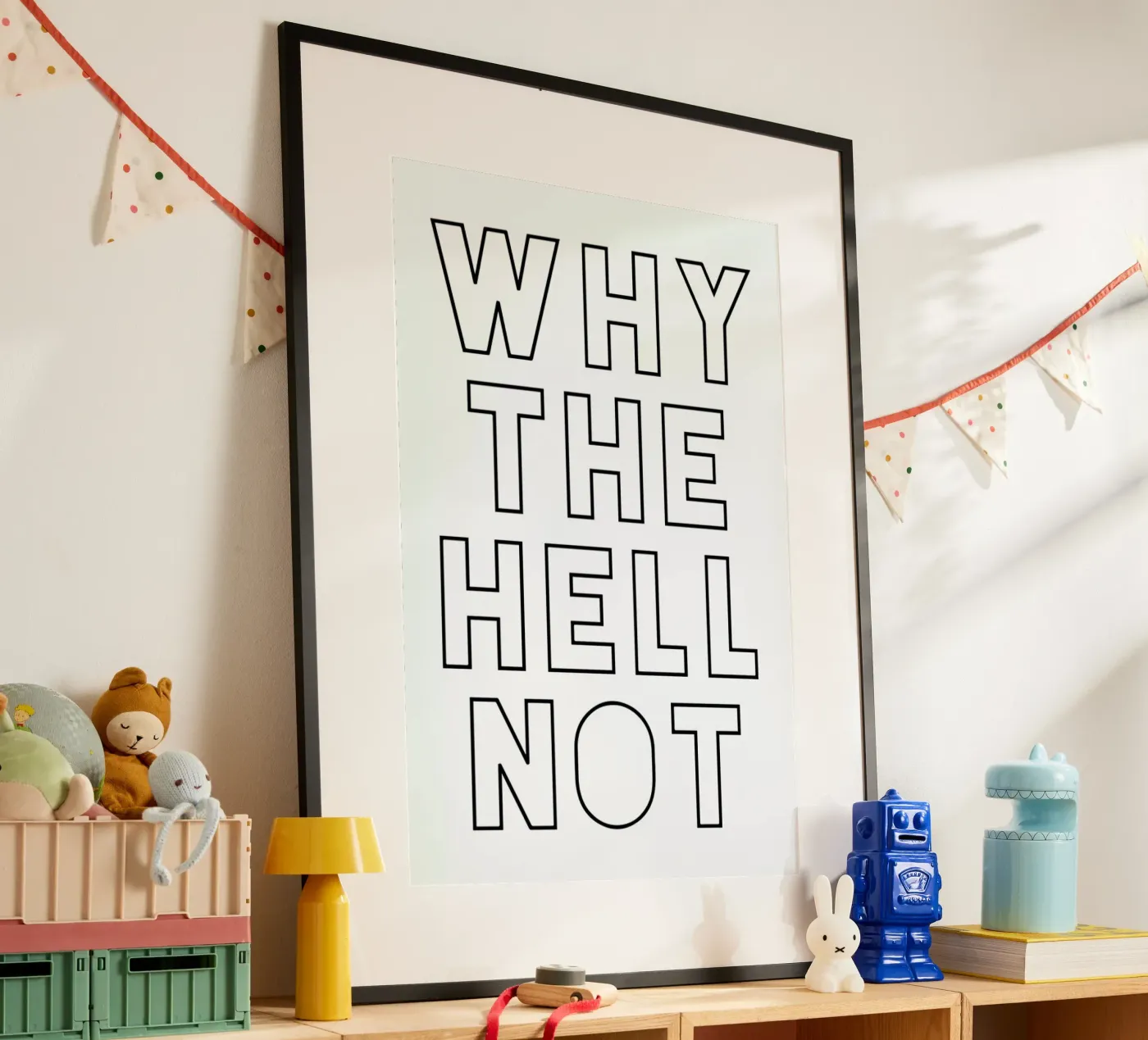 Hell Not poster van Mottos by Sinan Saydik
