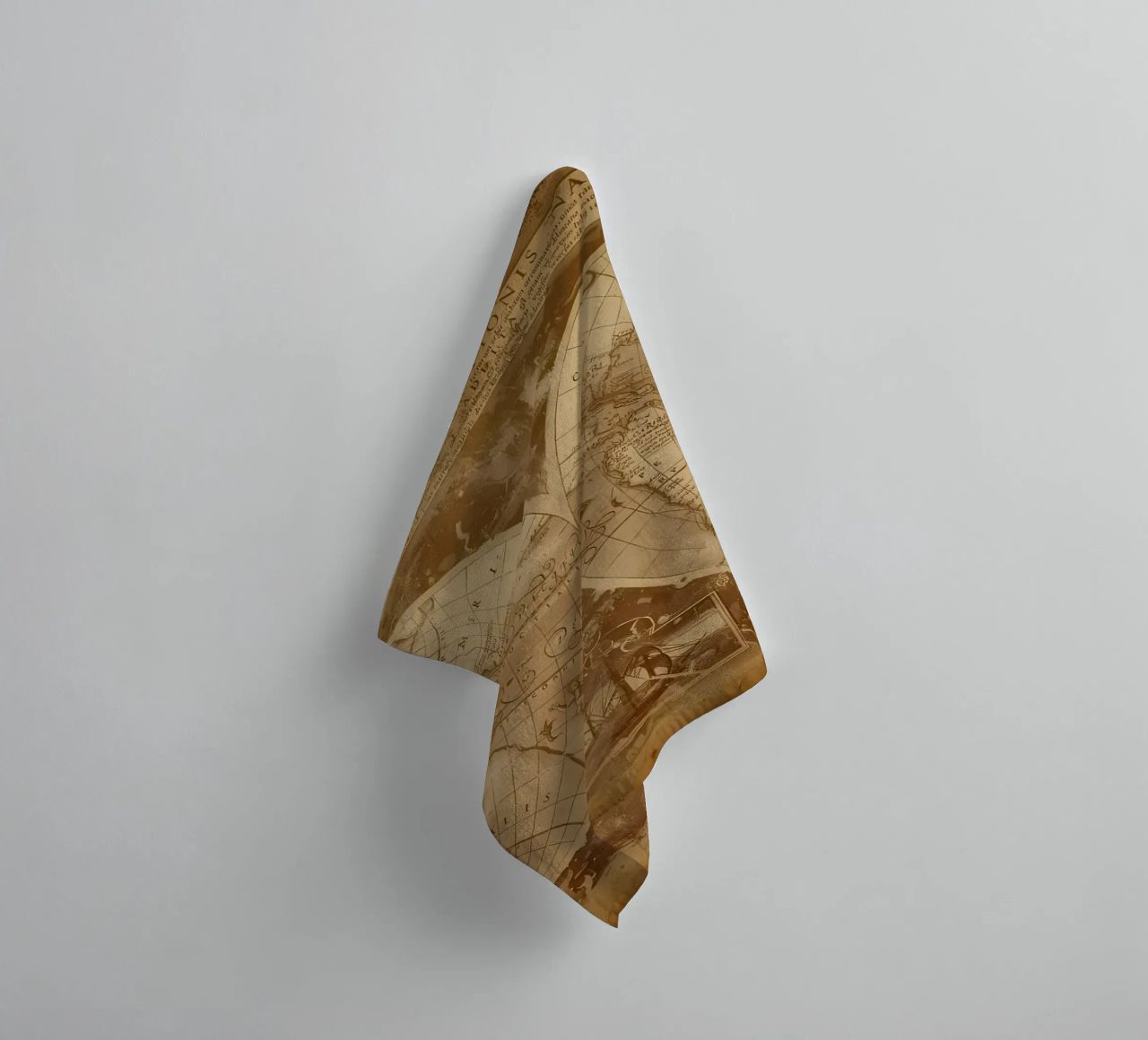 Vintage Map of the World towel by Delaplane