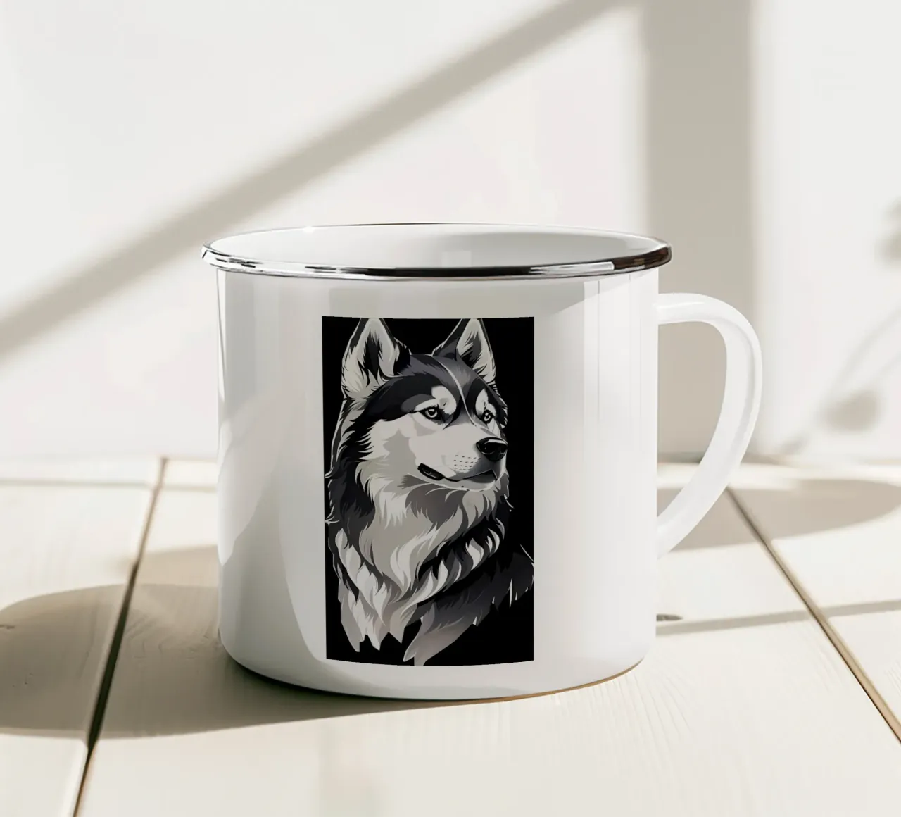 Poster minimalista 131 tazza in smalto da Kadynce