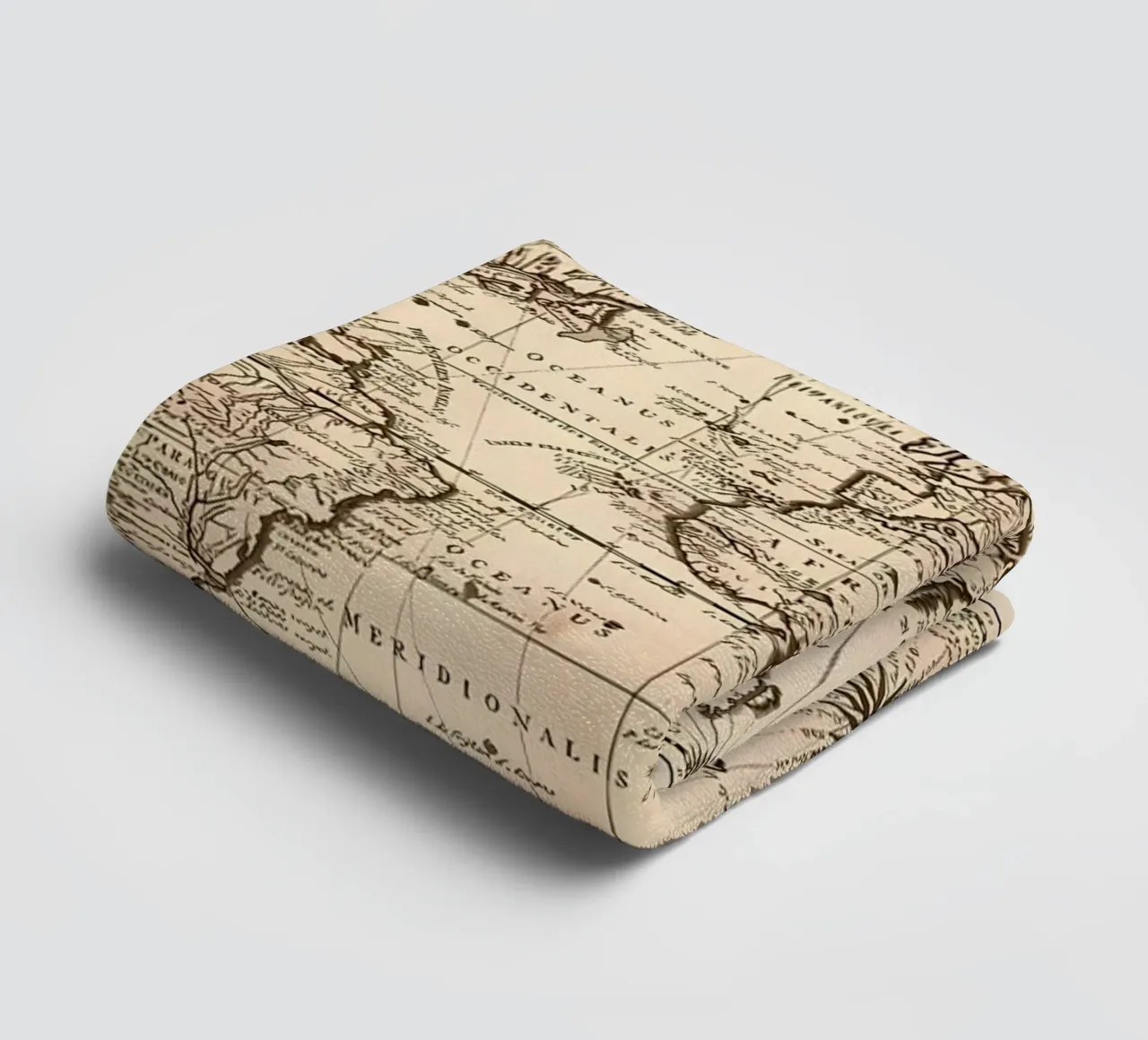 Alte Weltkarte Handtuch von Delaplane