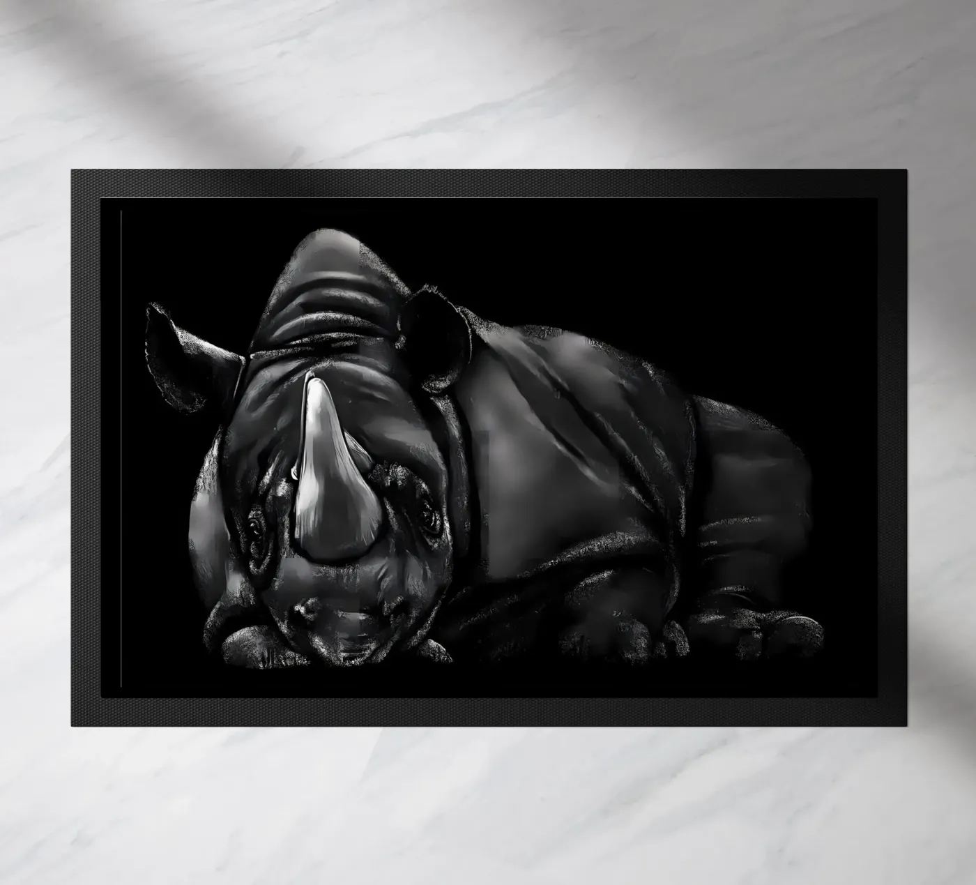 Rhinoceros deurmat van Delaplane