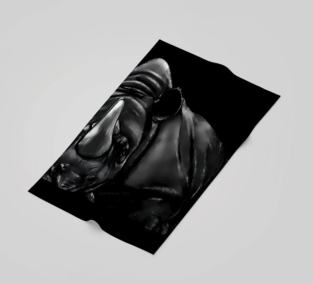 Rhinozeros Strandtuch von Delaplane