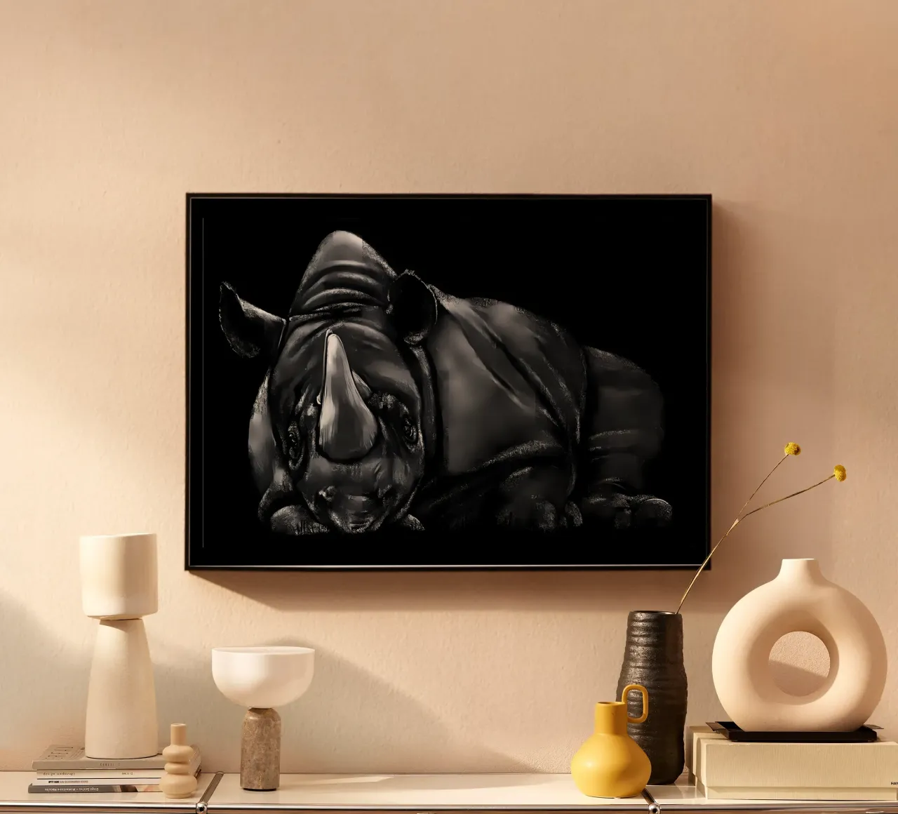 Rinoceronte plexiglass da Delaplane