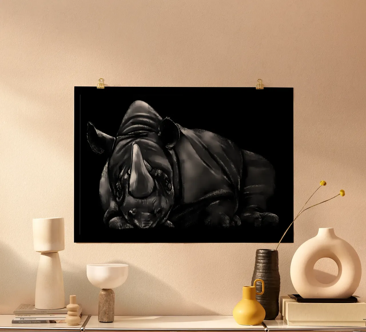 Rhinoceros poster da Delaplane