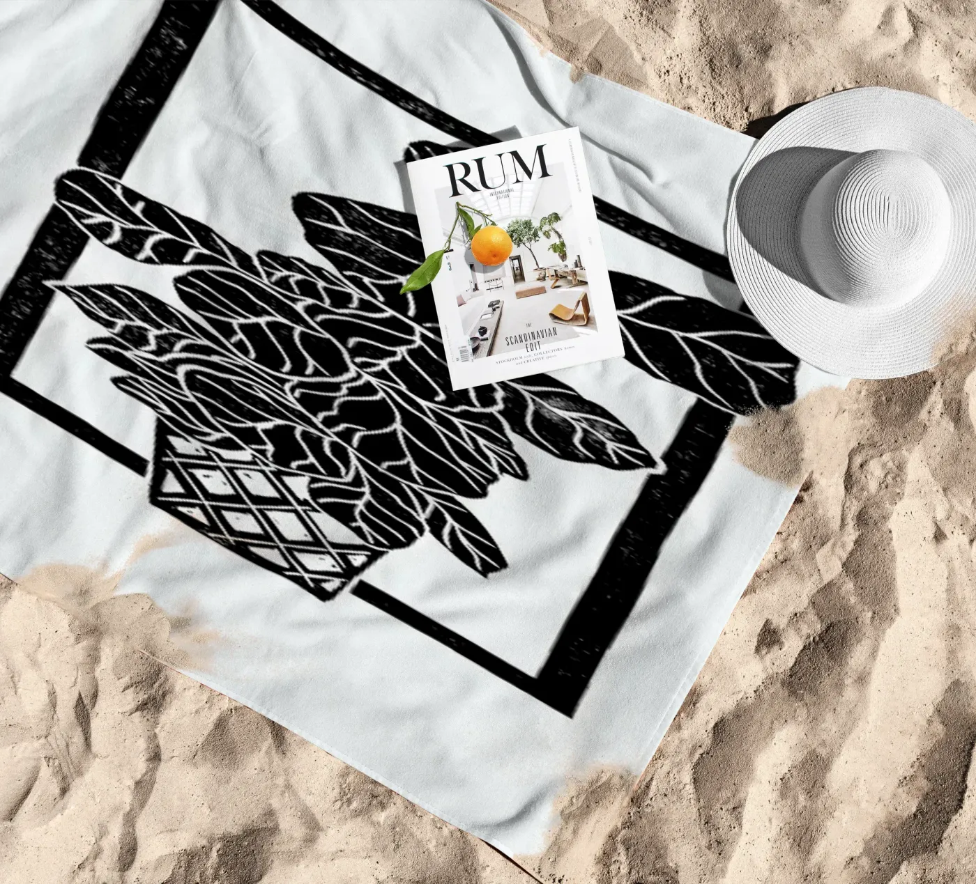 Fiddle Leaf Fig serviette de plage de Bianca Green