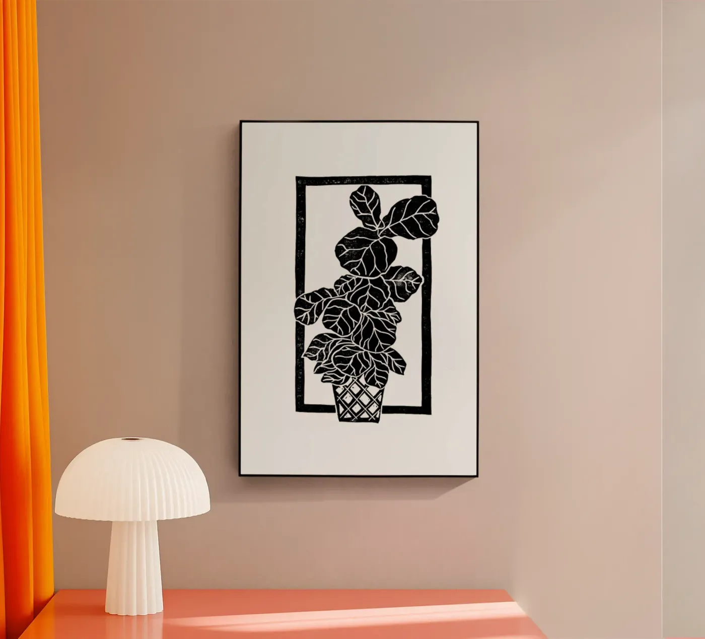 Fiddle Leaf Fig acryl van Bianca Green