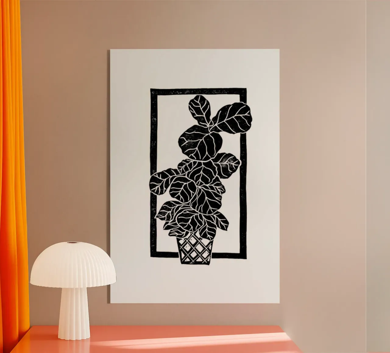 Fiddle Leaf Fig acryl van Bianca Green