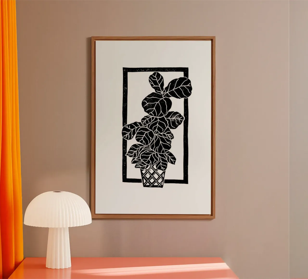 Fiddle Leaf Fig forex plate by Bianca Green