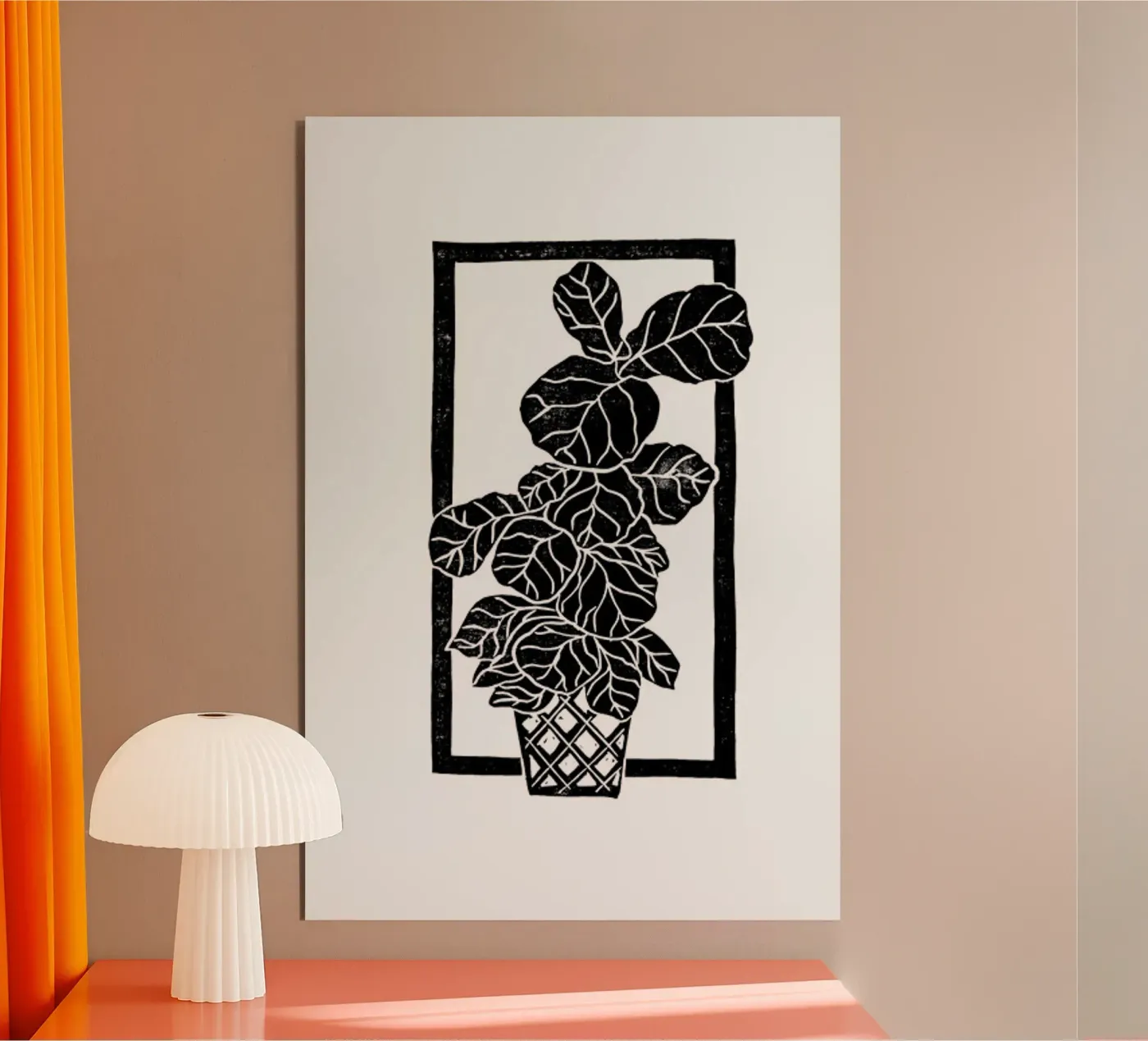 Fiddle Leaf Fig alluminio dibond da Bianca Green