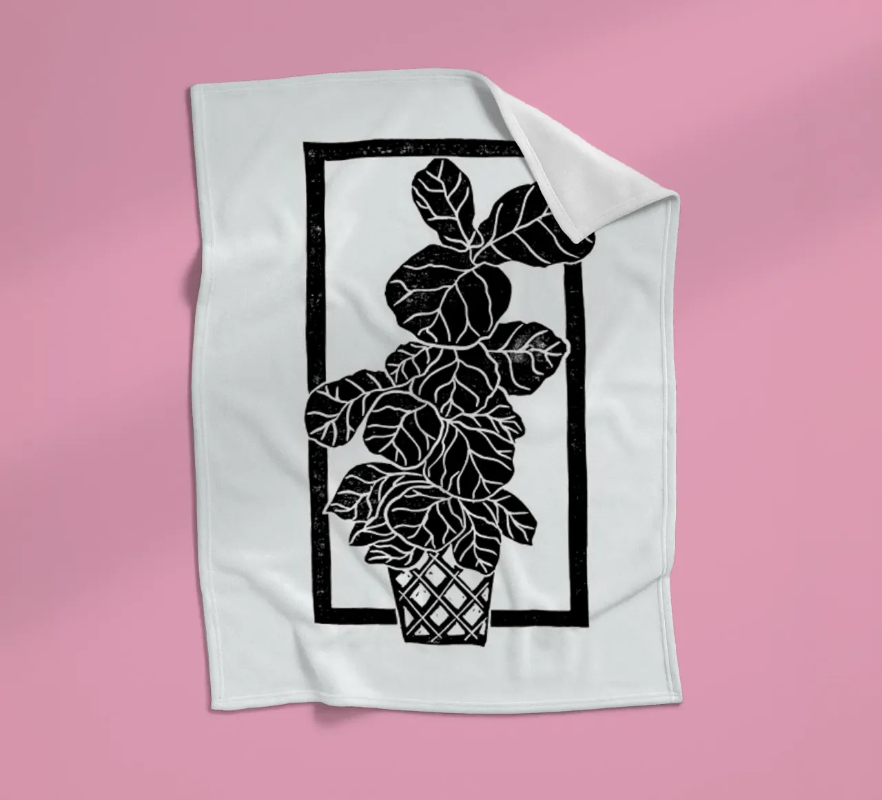 Fiddle Leaf Fig Fleecedecke von Bianca Green