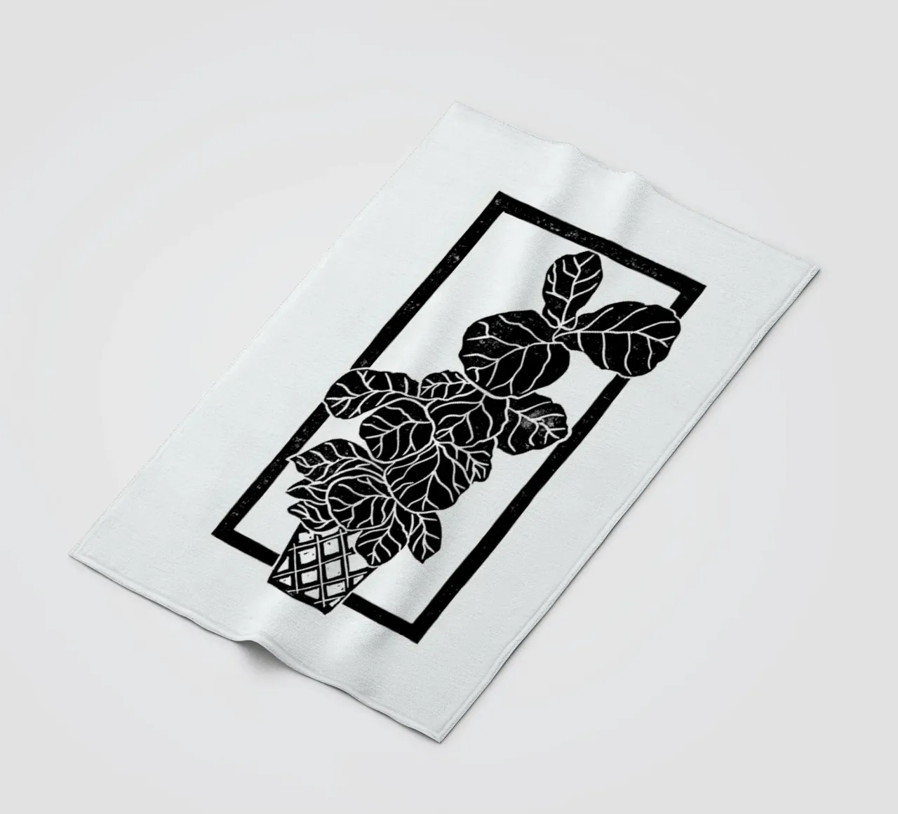 Fiddle Leaf Fig Fleecedecke von Bianca Green