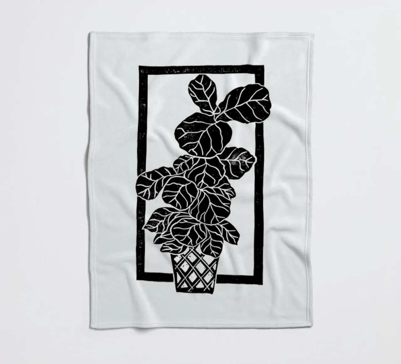 Fiddle Leaf Fig Fleecedecke von Bianca Green