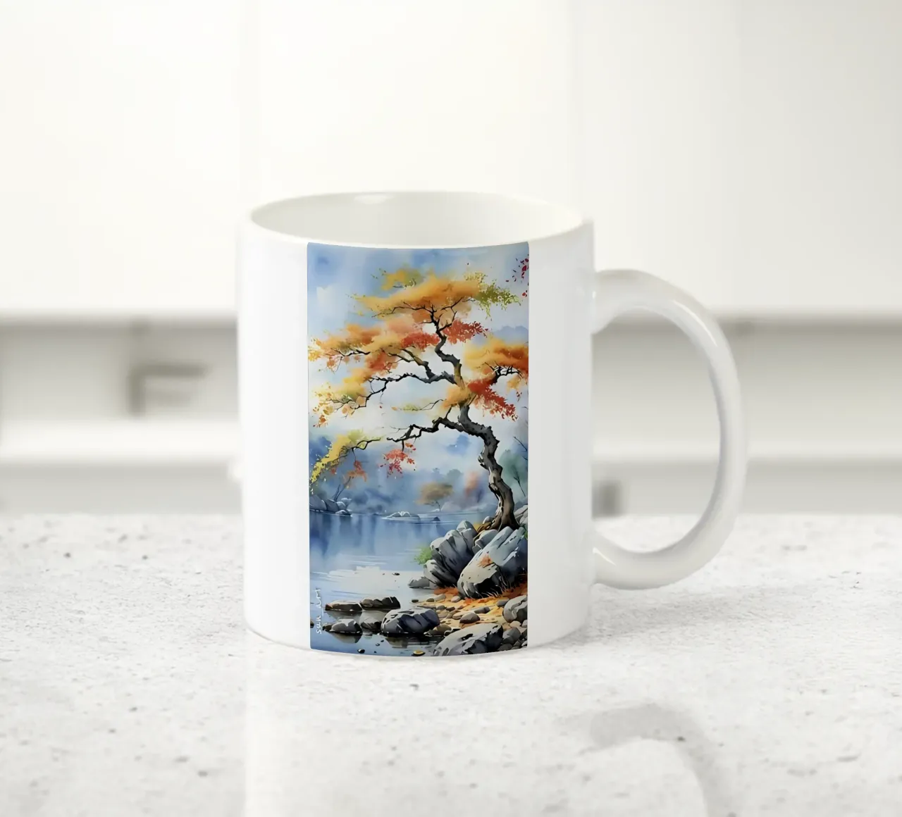Poster minimalista 133 tazza in ceramica da Kadynce