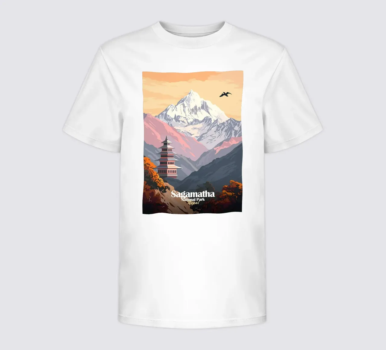 Sagamartha National Park kids t-shirt by Ginnery