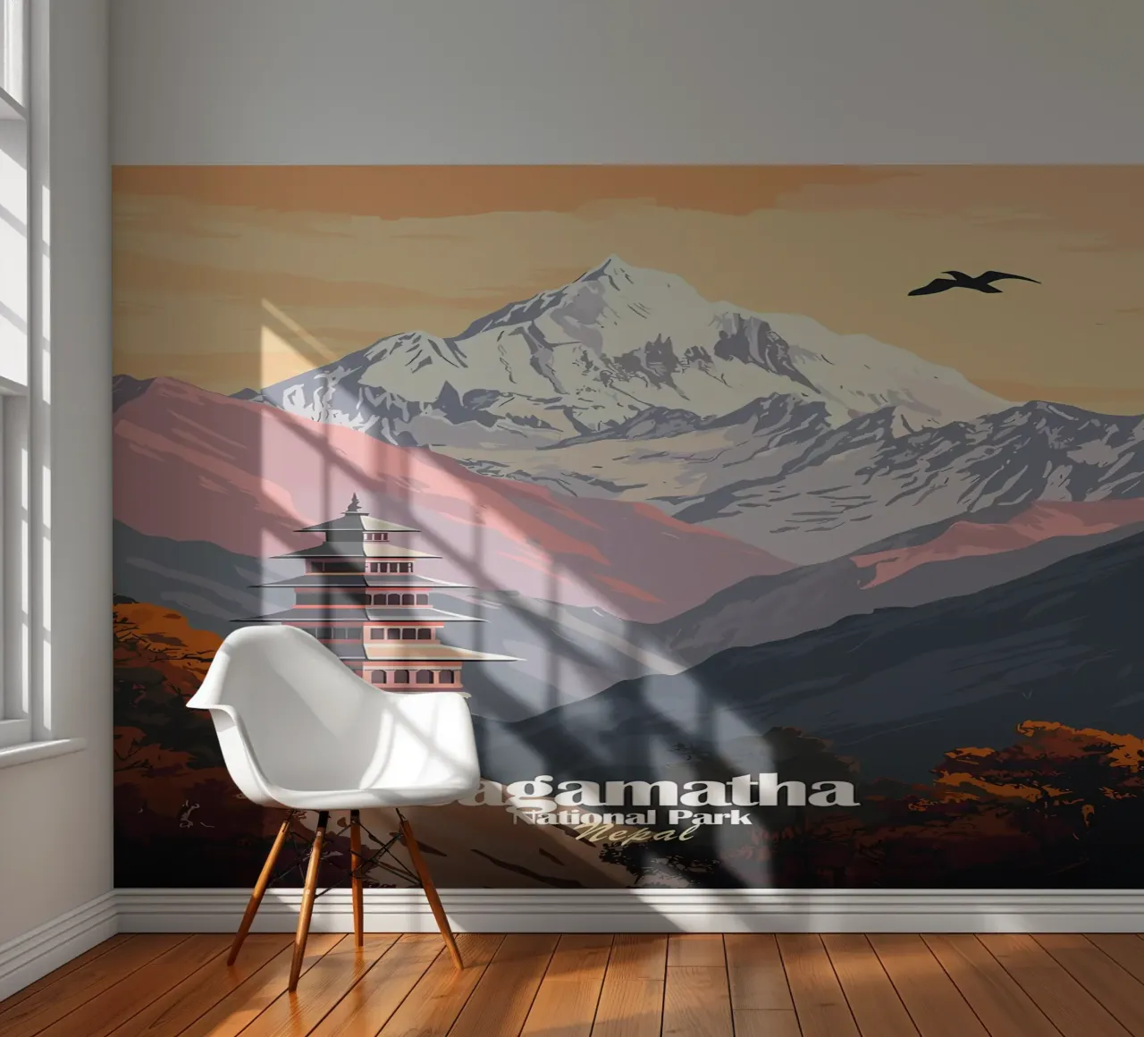 Nationaal park Sagamartha fotobehang van Ginnery