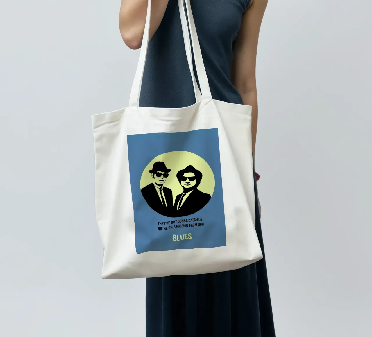 Blues Poster 2 tote bag by Naxart