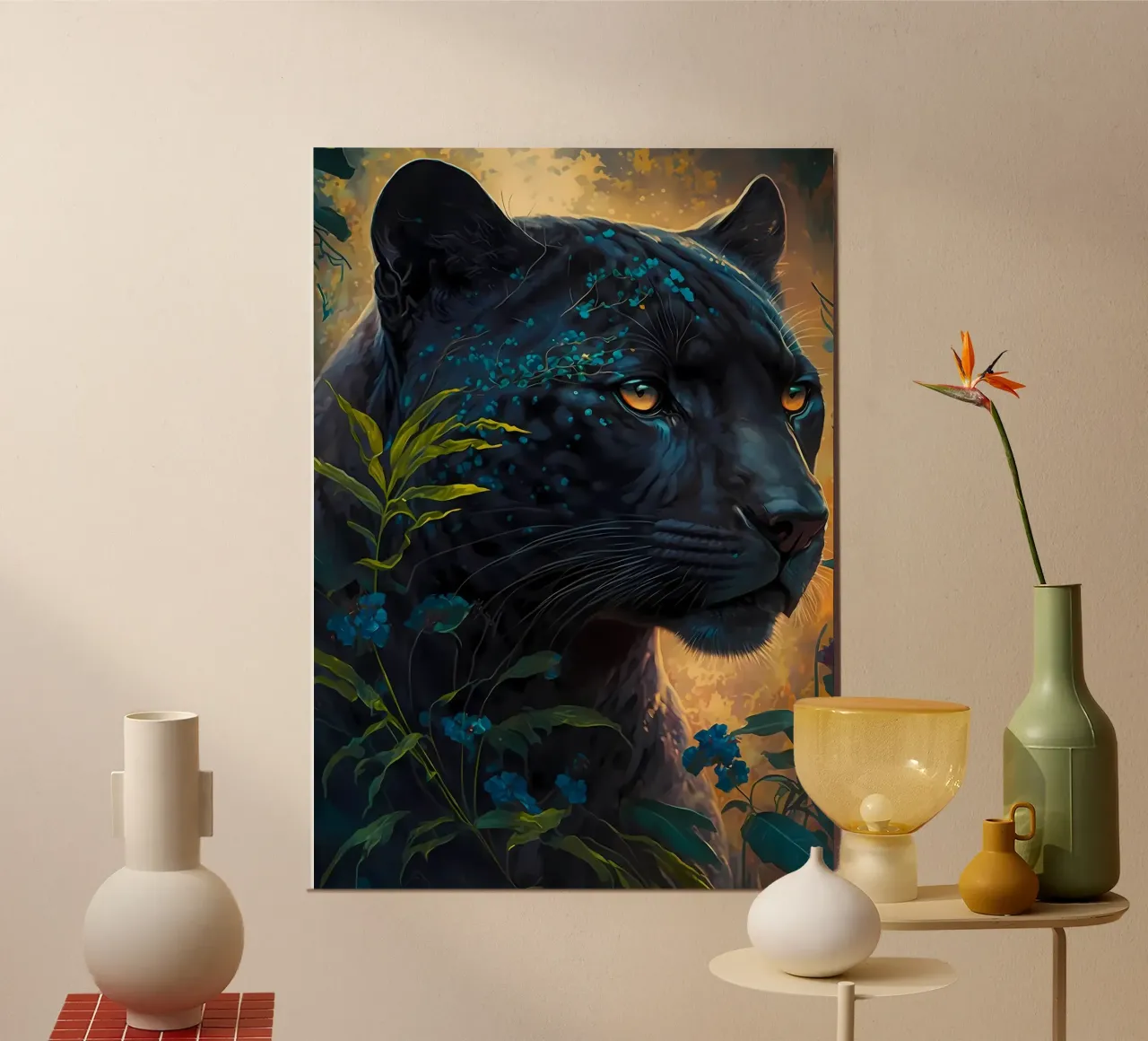 Schwarzer Tiger Gold Hahnemühle von Mikesell
