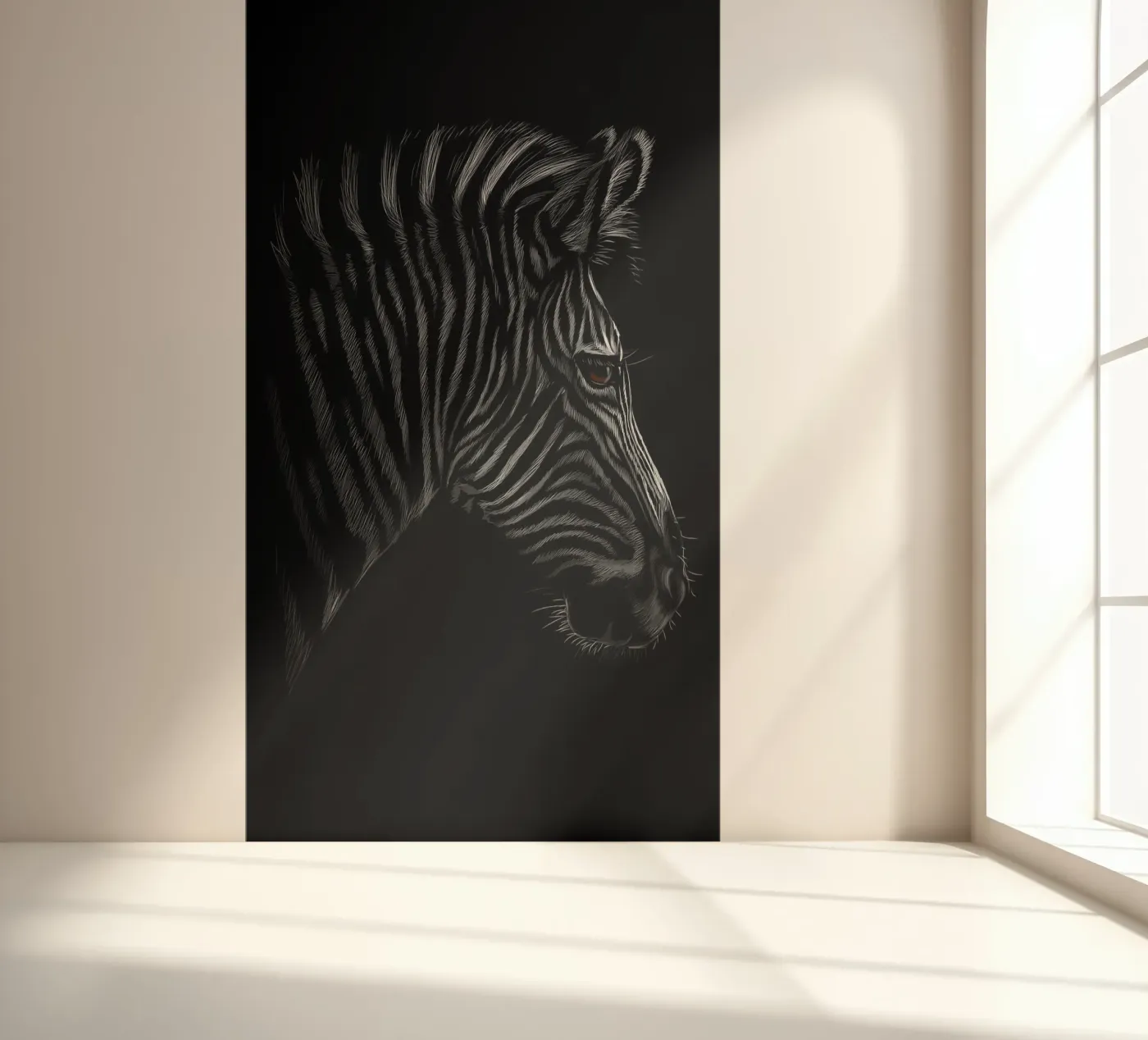 Zebra fotobehang van Delaplane
