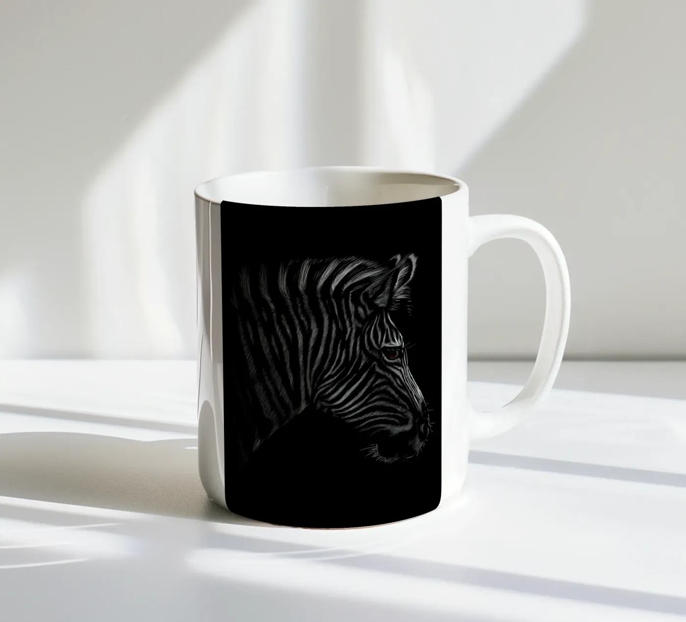 Zebra ceramic mug by Delaplane