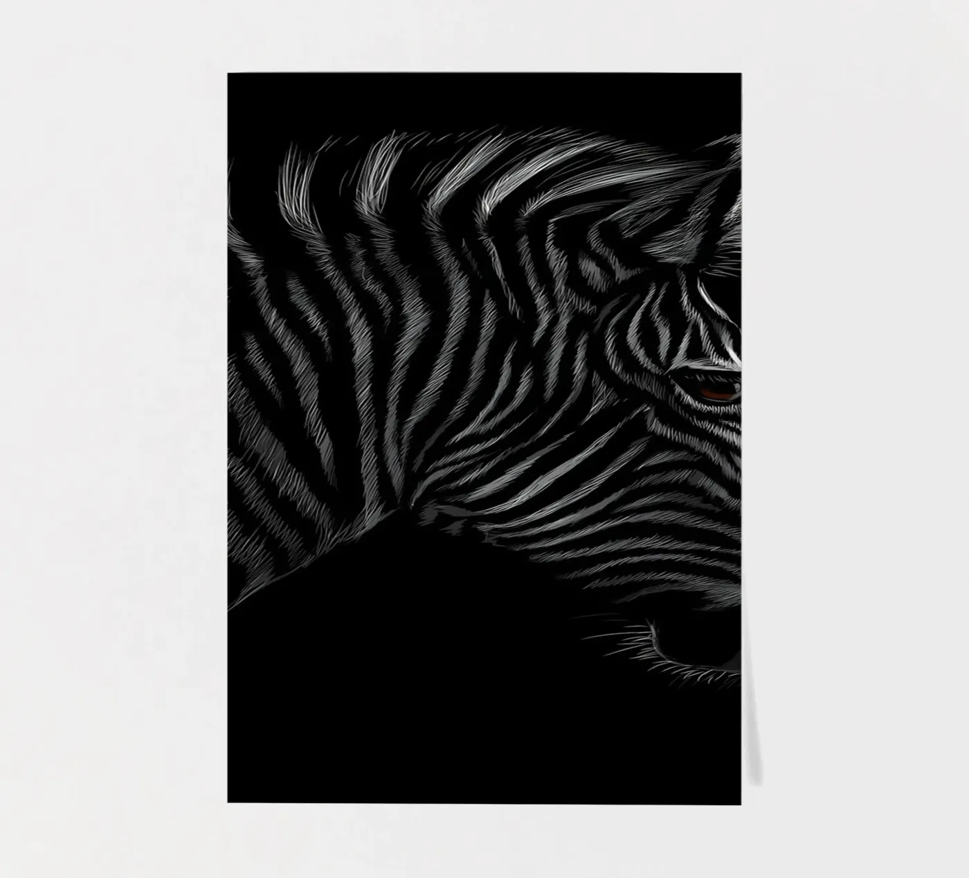 Zebra sticker sheet by Delaplane