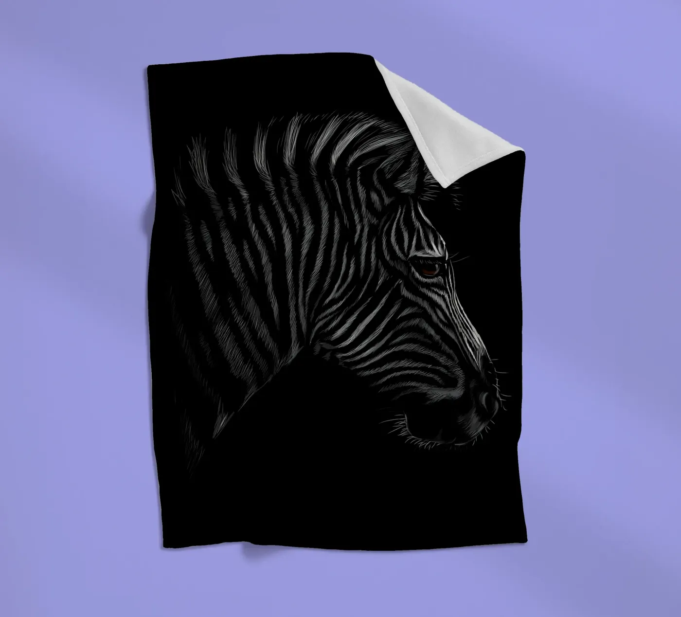 Zebra Fleecedecke von Delaplane