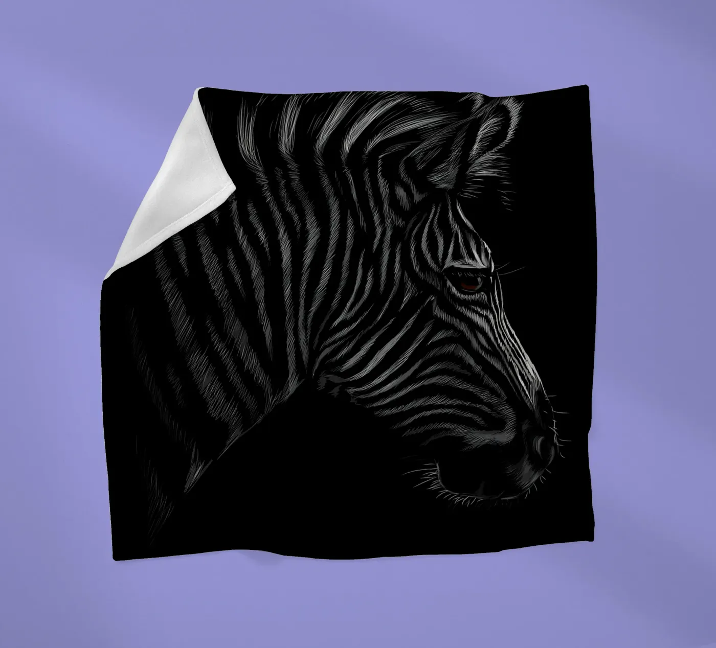 Zebra Fleecedecke von Delaplane
