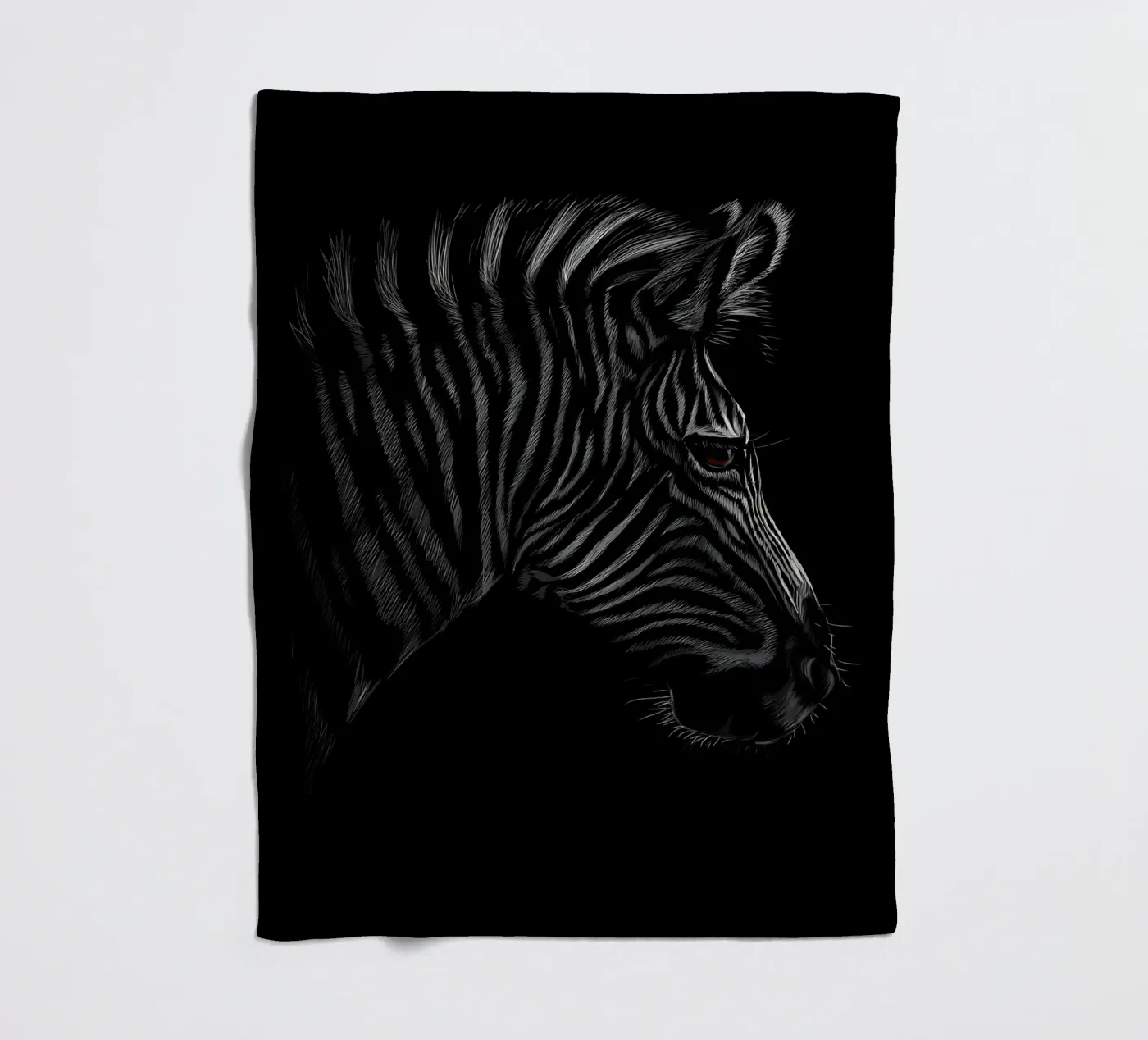 Zebra Fleecedecke von Delaplane