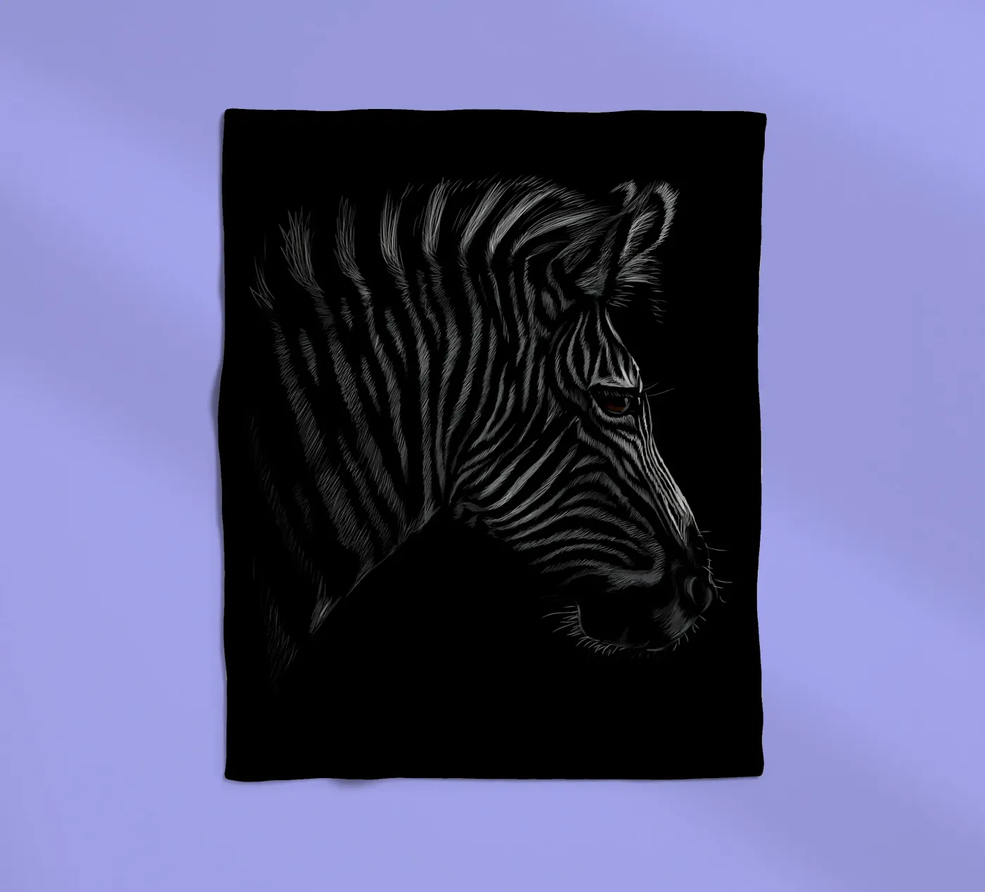 Zebra Fleecedecke von Delaplane
