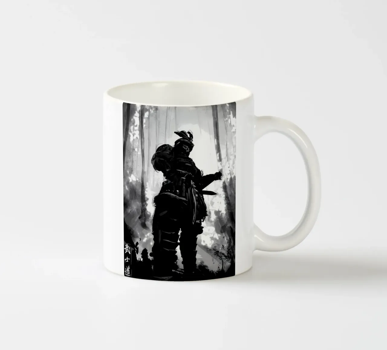 Japanische Samurai Japan Keramik Tasse von Mikesell