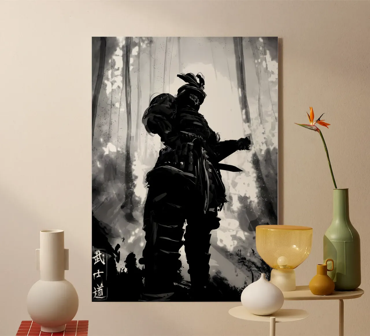 Japanische Samurai Japan Acryl-Glas von Mikesell