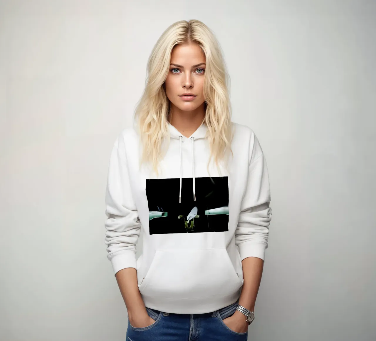 Handshaped felpa con cappuccio da Chris Abatzis