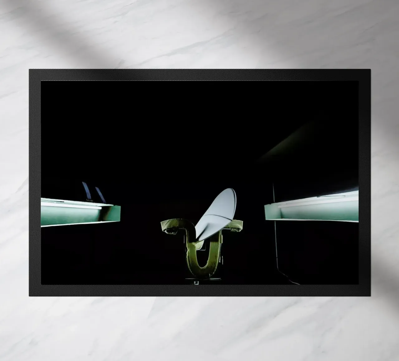 Handshaped doormat by Chris Abatzis