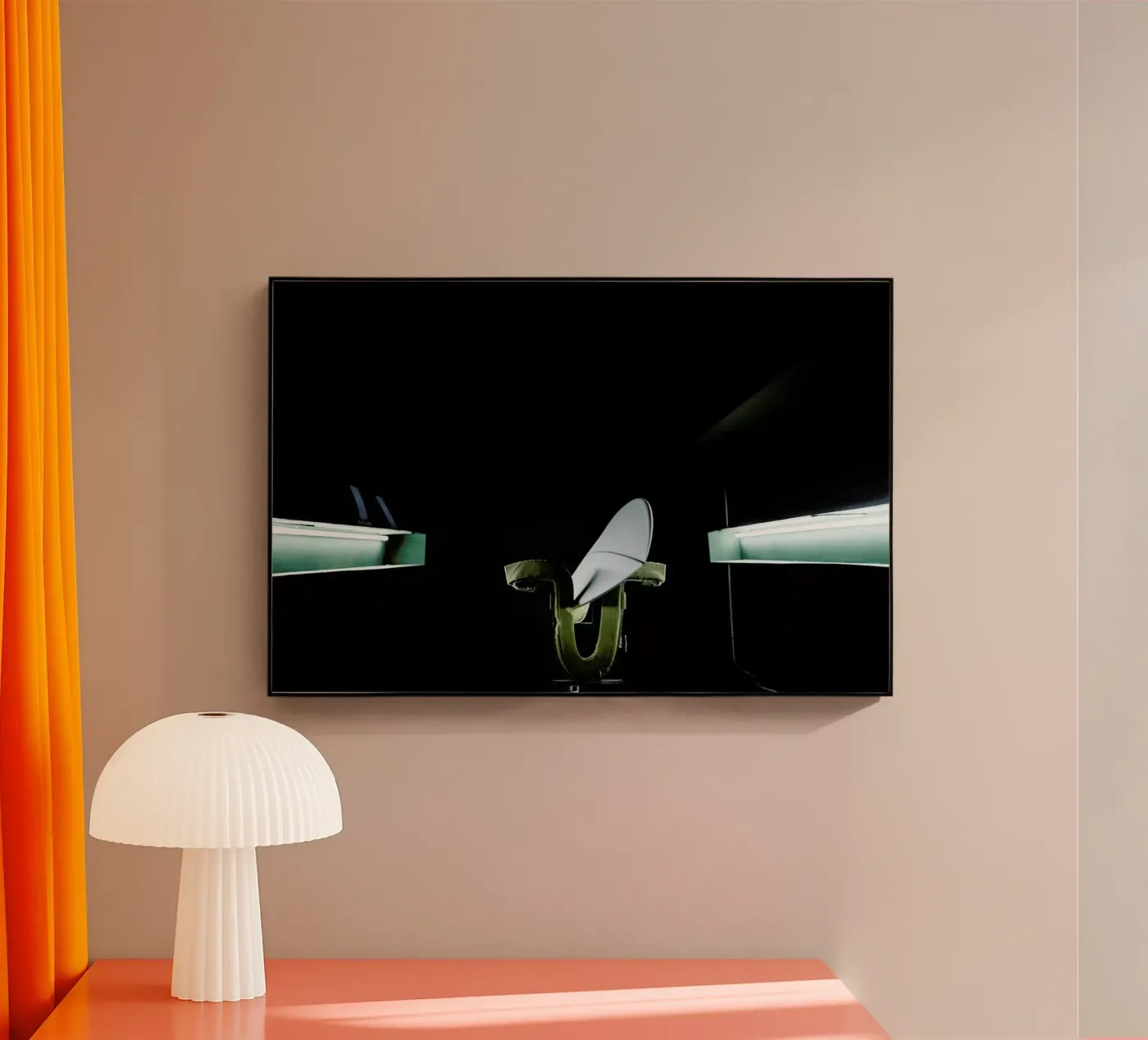 Handshaped acrylic glass by Chris Abatzis